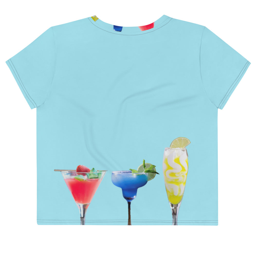 Cool Activewear Party Crop Tees for Girls. #friyay Gym Crop Tops for Women. WickedYo.